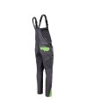 Pantaloni cu pieptar, de lucru, pentru vară, ripstop, 190 g/mp, Prisma Light Stretch Grey/Green