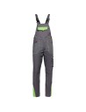 Pantaloni cu pieptar, de lucru, pentru vară, ripstop, 190 g/mp, Prisma Light Stretch Grey/Green