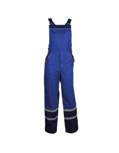 Pantaloni cu pieptar de vară, detalii reflectorizante, 240 g/mp, Collins Blue