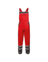 Pantaloni cu pieptar de vară, detalii reflectorizante, 240 g/mp, Collins Red