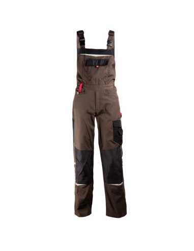 Pantaloni cu pieptar, cu buzunare multifuncționale, 270 g/mp, Prisma Bib