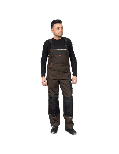 Pantaloni cu pieptar, cu buzunare multifuncționale, 270 g/mp, Prisma Bib