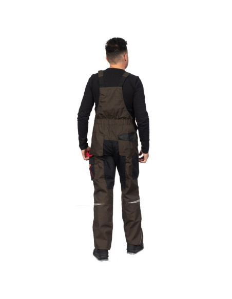 Pantaloni cu pieptar, cu buzunare multifuncționale, 270 g/mp, Prisma Bib