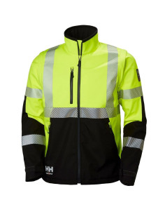 Jacheta reflectorizanta Helly Hansen ICU Softshell, HVC2, 3, galben/negru