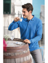 Tricou polo cu mânecă lungă pentru bărbați, Pique Polo LS, bumbac+poliester, 200 g/mp