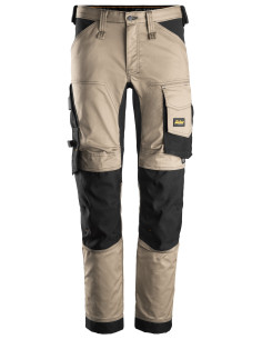 Pantaloni de lucru, stretch, Snickers Workwear, AllroundWork, 6341, Khaki/Black