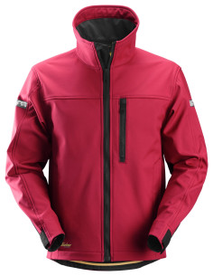 Jachetă softshell pentru bărbați, Snickers Workwear, AllroundWork, 1200, Chili Red/Black