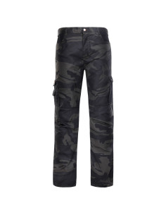 Pantaloni de lucru în stil camuflaj, din tercot, 190 g/mp, Kamo
