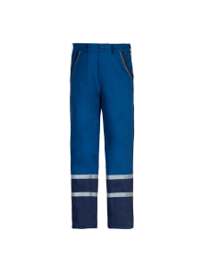 Collins Royal Blue, pantaloni de lucru de vara, dungi reflectorizante