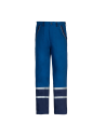 Pantaloni de lucru de vară, cu dungi reflectorizante, 100% bumbac, Collins Royal Blue