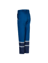 Pantaloni de lucru de vară, cu dungi reflectorizante, 100% bumbac, Collins Royal Blue