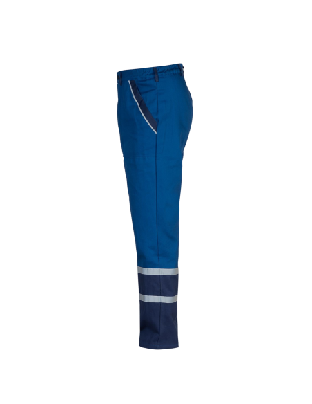Collins Royal Blue, pantaloni de lucru de vara, dungi reflectorizante
