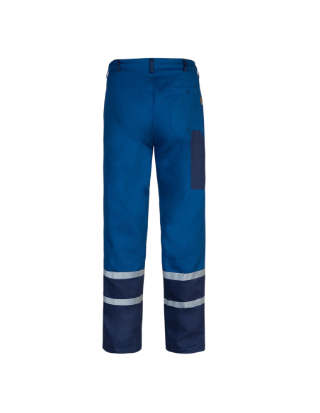 Collins Royal Blue, pantaloni de lucru de vara, dungi reflectorizante