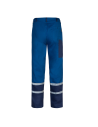 Pantaloni de lucru de vară, cu dungi reflectorizante, 100% bumbac, Collins Royal Blue